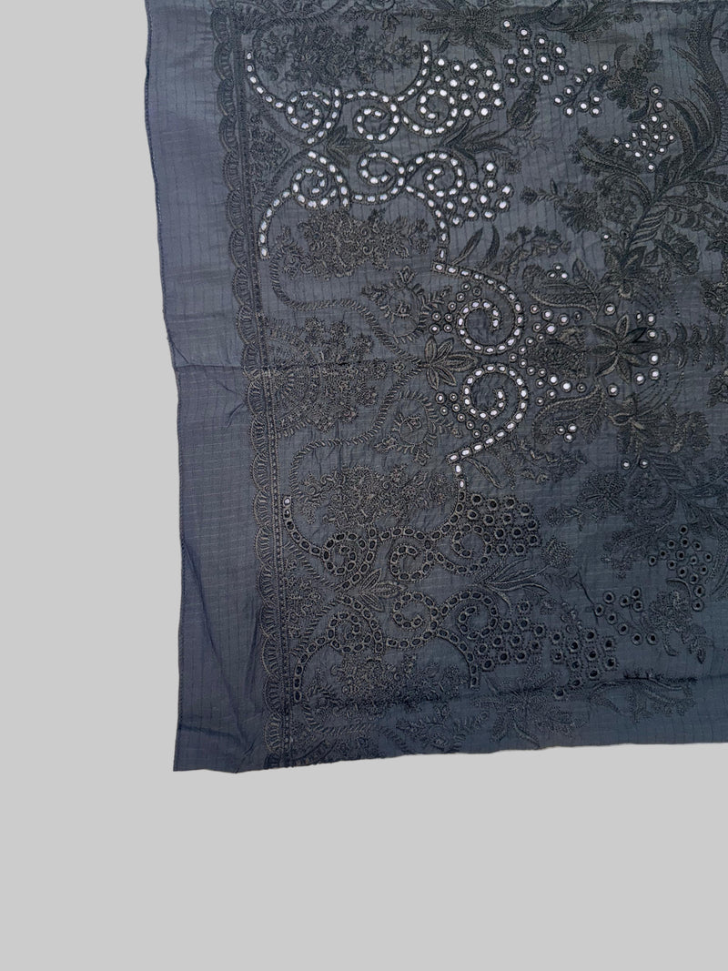 Embroidered Italian Viscose / Pure Zari Italian Viscose Dupatta