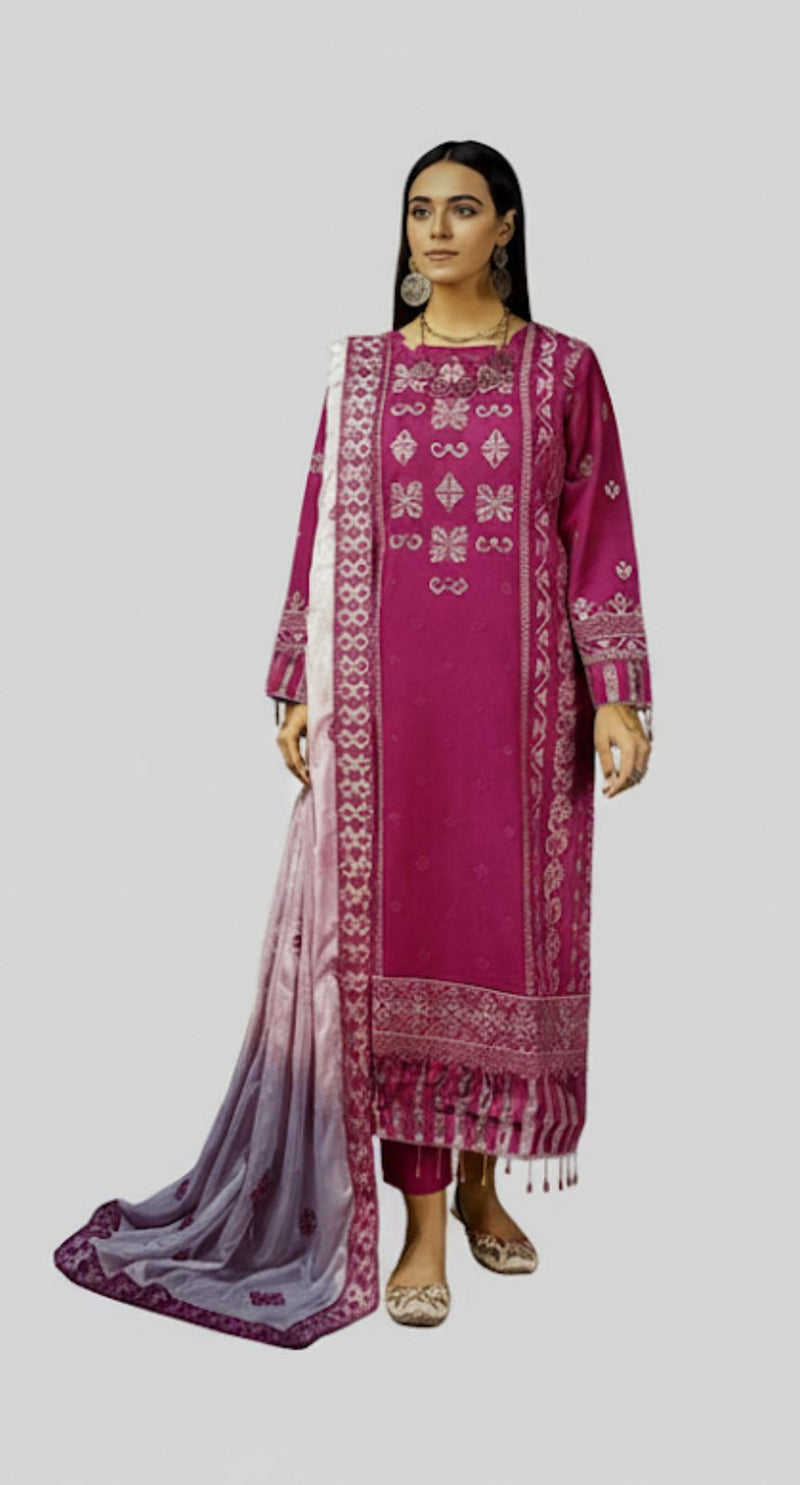 Embroidered Italian Viscose / Pure Zari Italian Viscose Dupatta