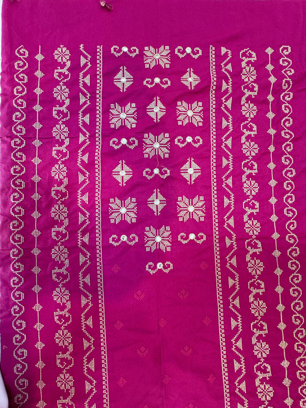 Embroidered Italian Viscose / Pure Zari Italian Viscose Dupatta