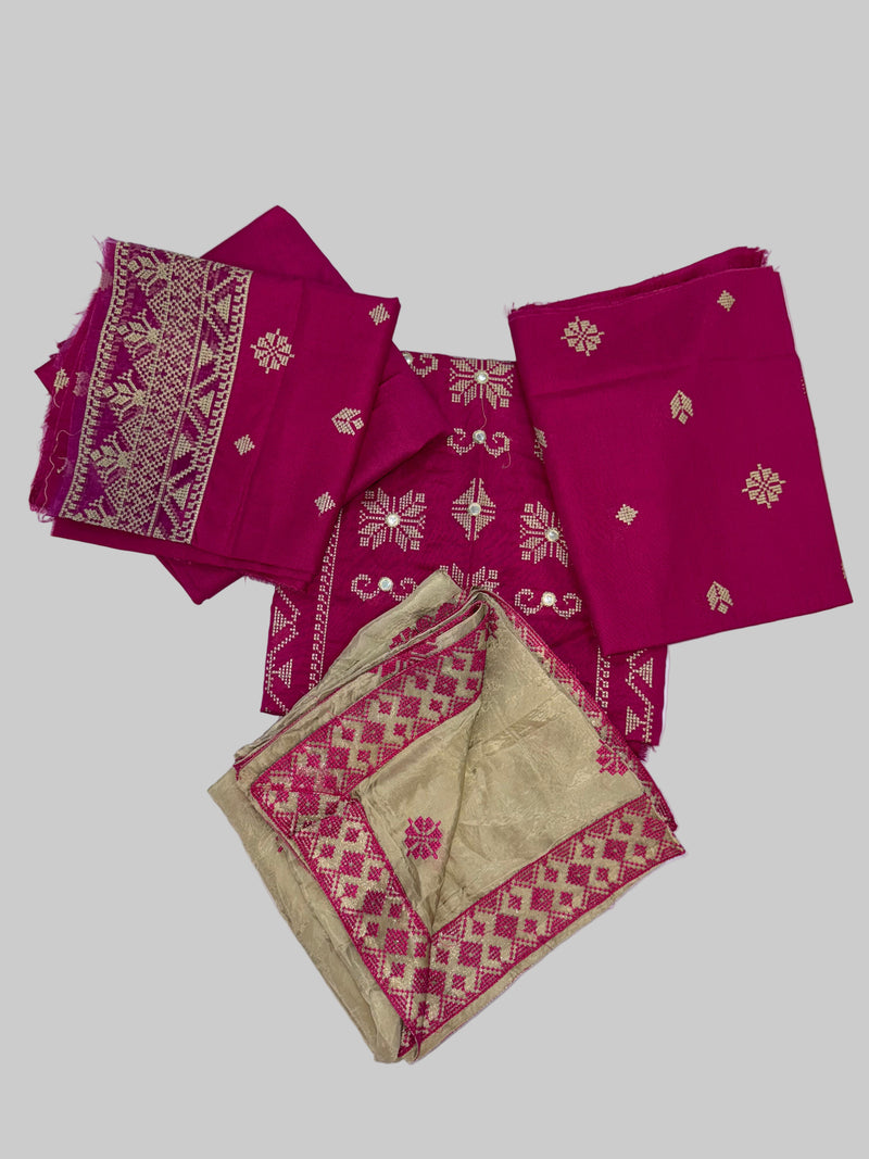 Embroidered Italian Viscose / Pure Zari Italian Viscose Dupatta