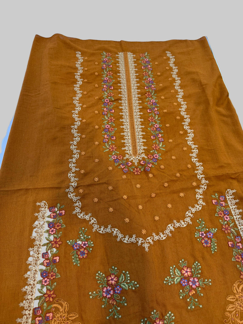 Embroidered Italian Viscose / Pure Zari Italian Viscose Dupatta