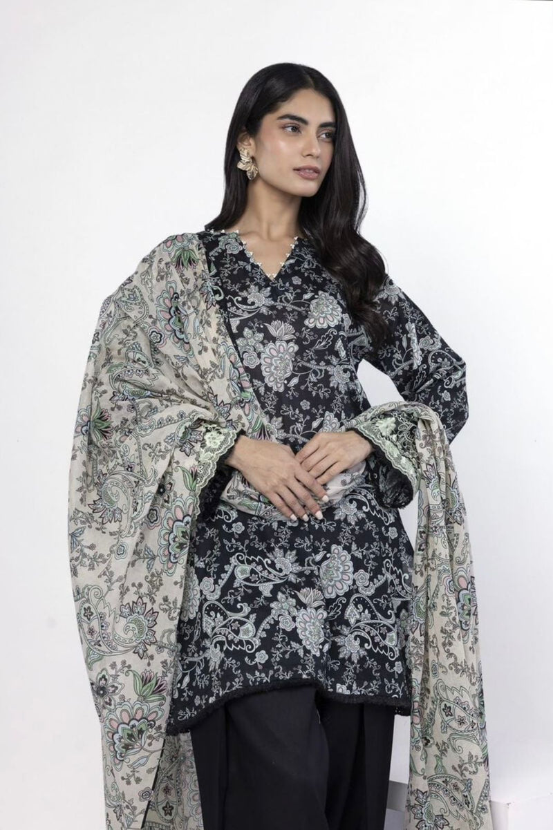 Embroidered Lawn 3-Piece Suit