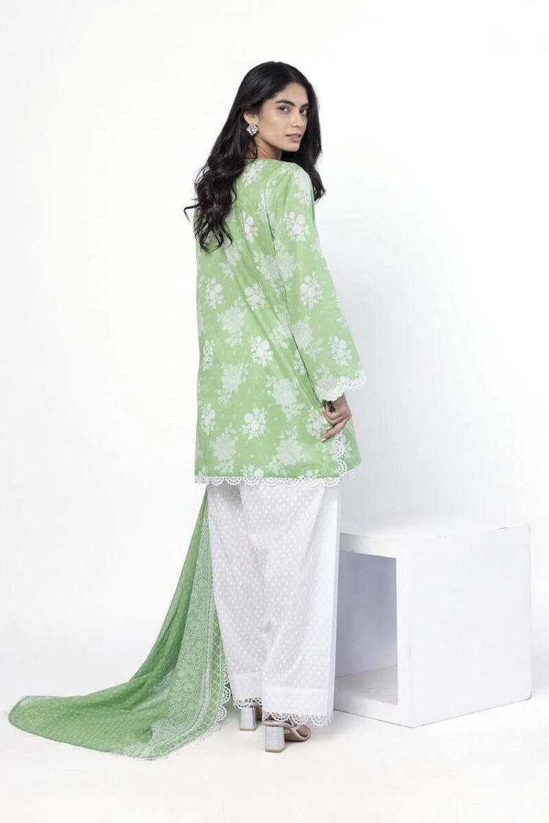 Embroidered Lawn 3-Piece Suit (3PC)