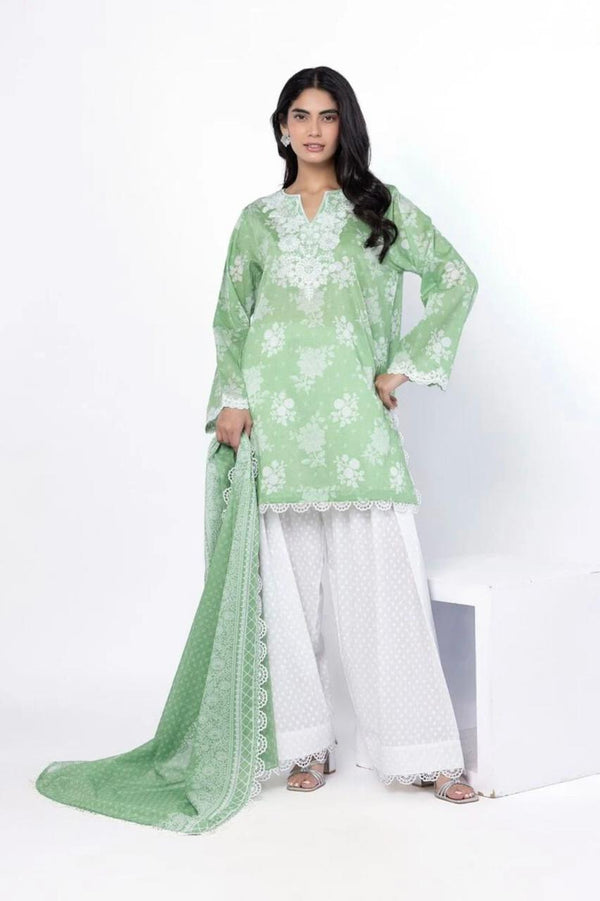 Embroidered Lawn 3-Piece Suit (3PC)