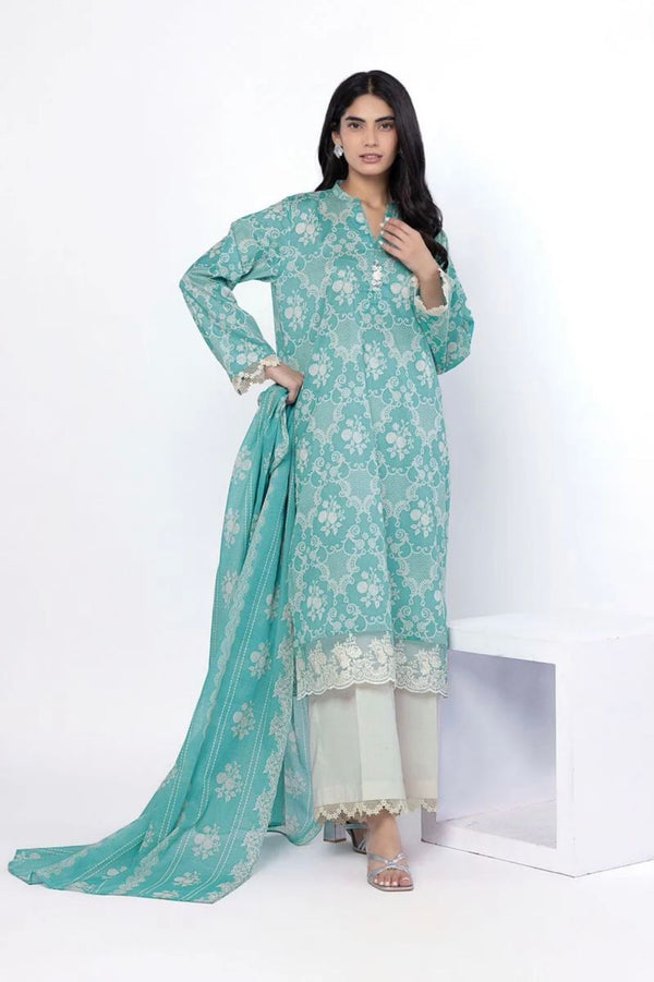 Embroidered Lawn 3-Piece Suit