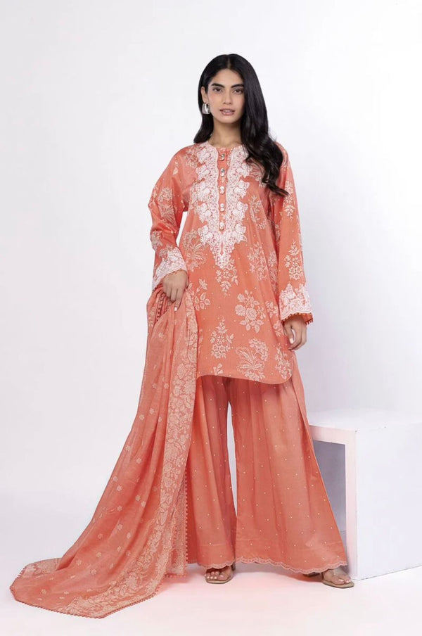 Embroidered Lawn 3-Piece Suit