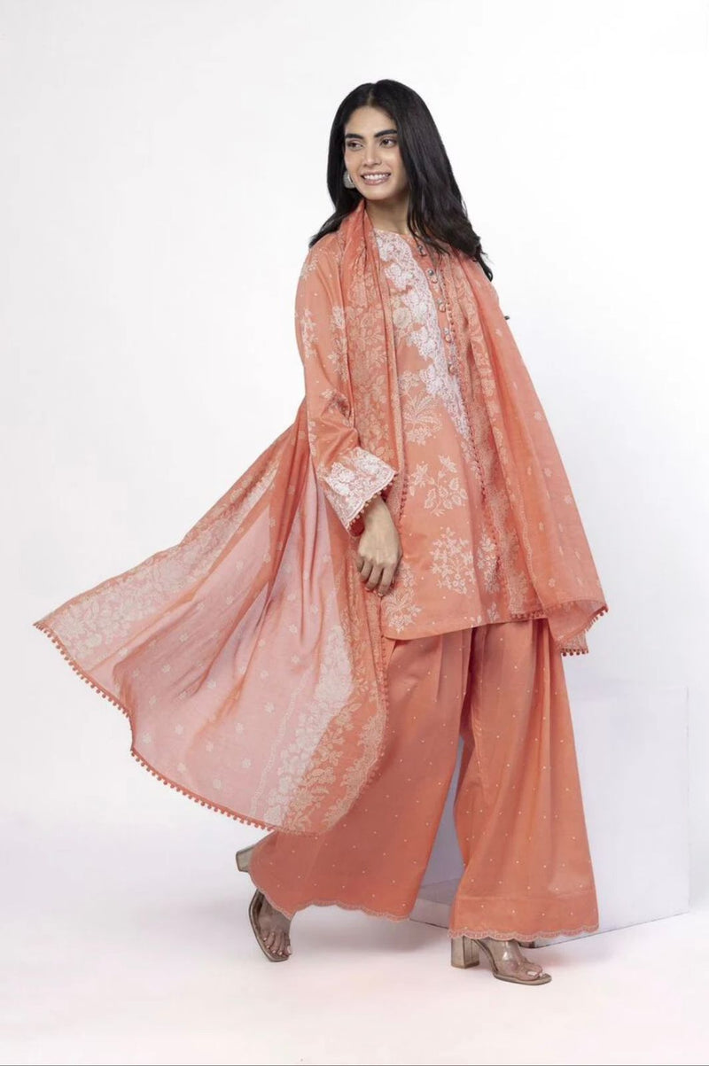 Embroidered Lawn 3-Piece Suit