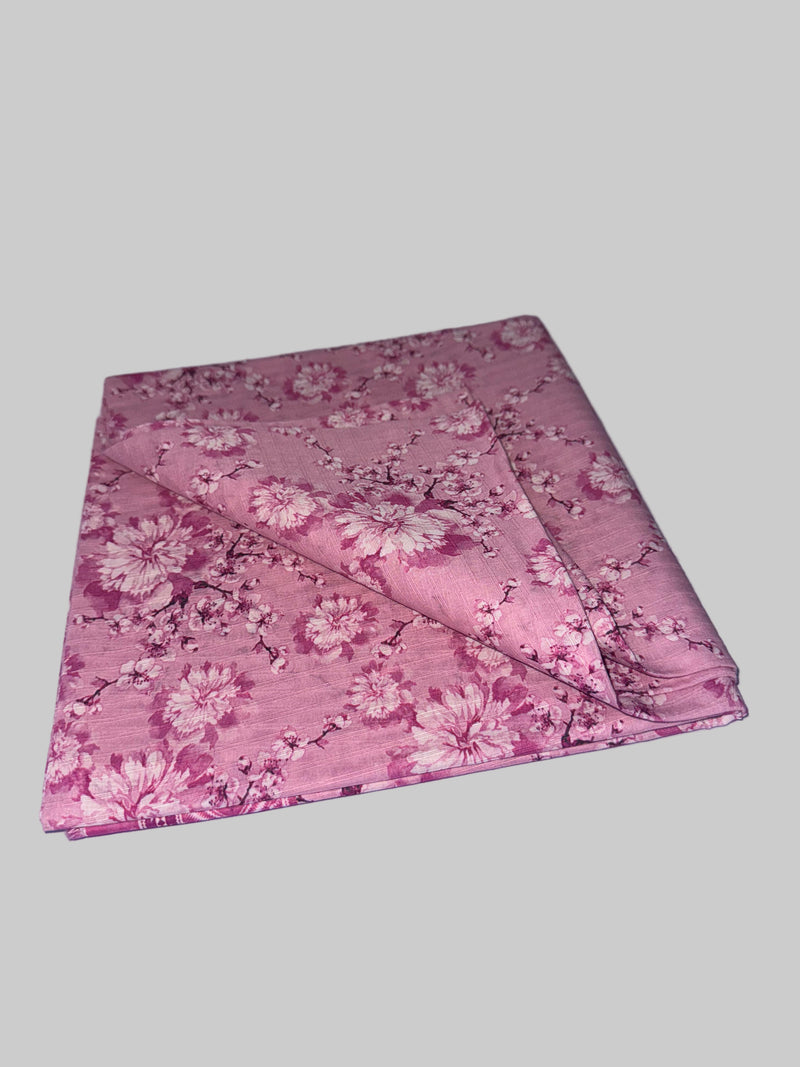 Slub Lawn Floral Printed 3-Piece Suit