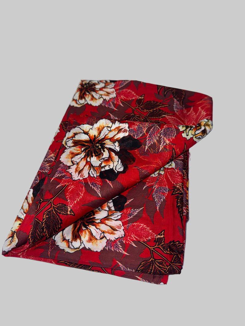 Slub Lawn Floral Printed 3-Piece Suit