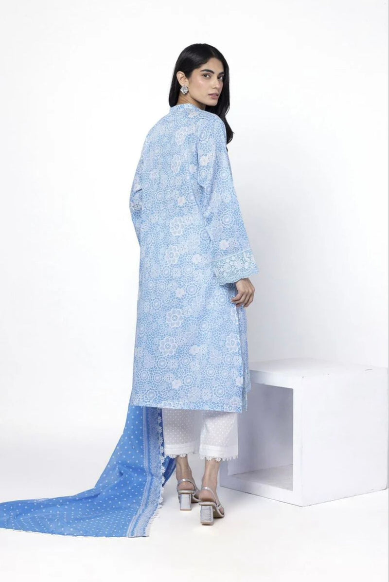 Embroidered Lawn 3-Piece Suit