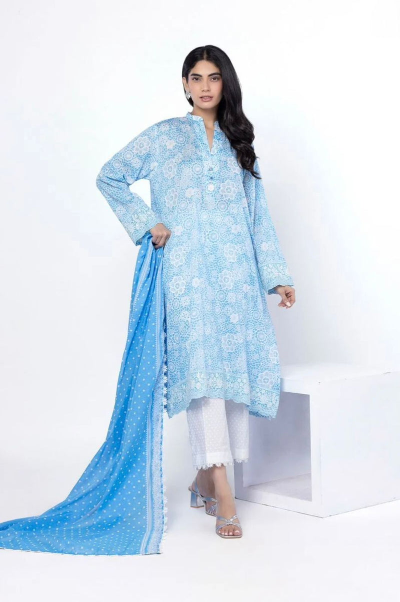 Embroidered Lawn 3-Piece Suit