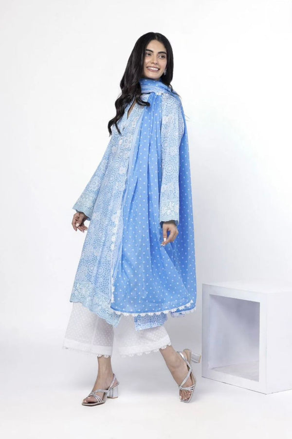 Embroidered Lawn 3-Piece Suit