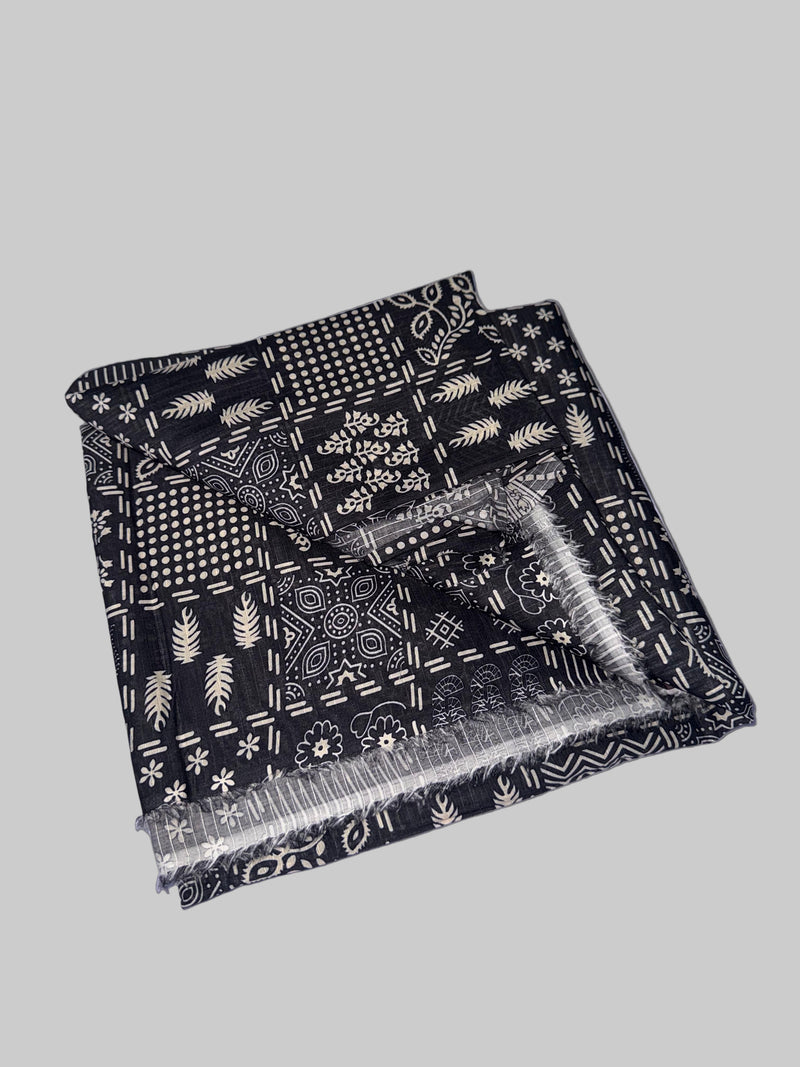 Slub Lawn Floral Printed 3-Piece Suit