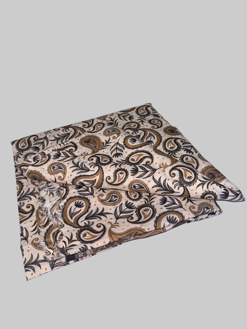 Slub Lawn Floral Printed 3-Piece Suit