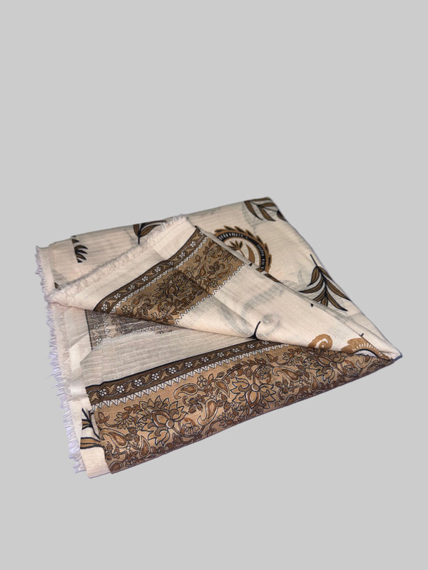 Slub Lawn Floral Printed 3-Piece Suit